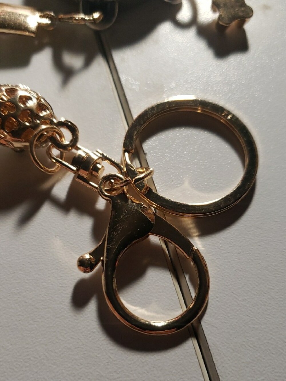 Siren's Collection Turtle Blue & Gold Keychain - Picture 6 of 7
